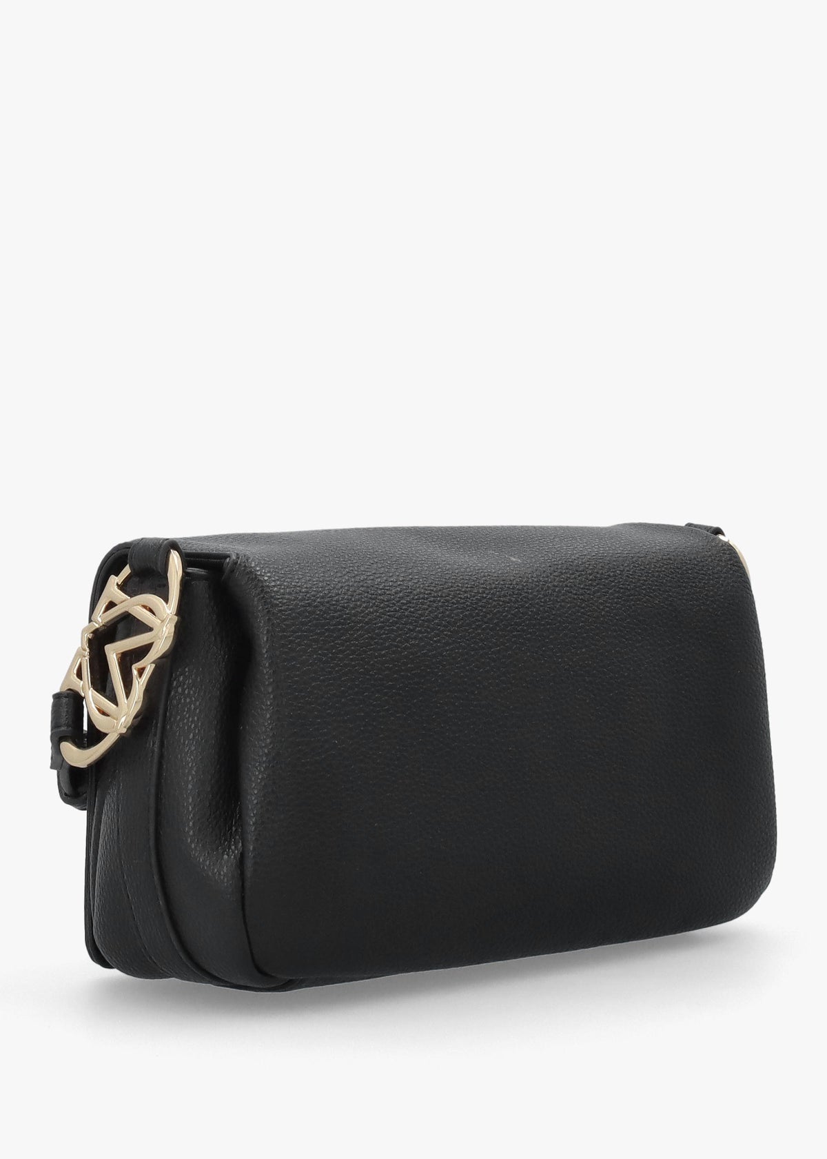 Black Flapover Shoulder Bag