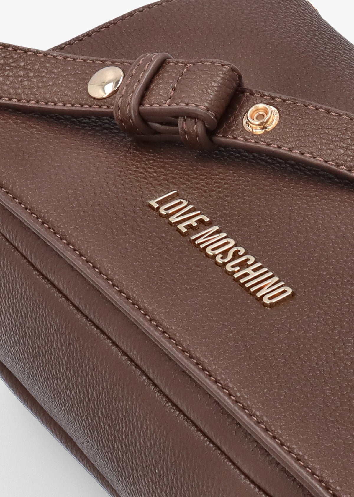 Brown Flapover Shoulder Bag