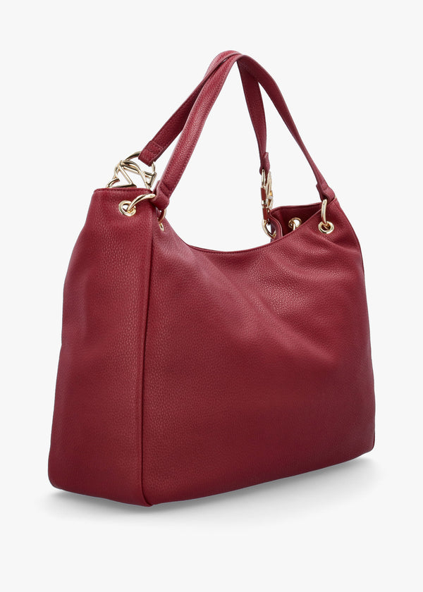 Burgundy Shoulder Shopper Bag