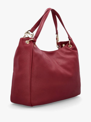 Burgundy Shoulder Shopper Bag
