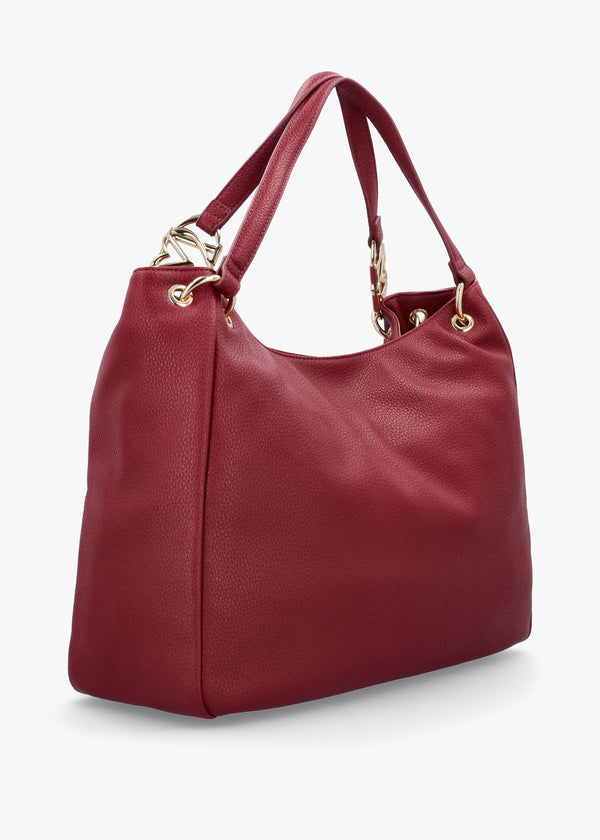 Burgundy Shoulder Shopper Bag