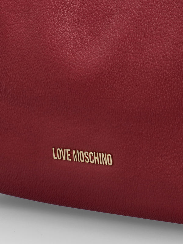 Burgundy Shoulder Shopper Bag