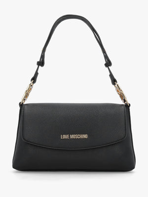 Black Pebbled Shoulder Bag