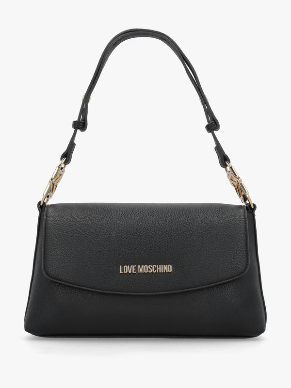 Black Pebbled Shoulder Bag