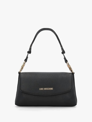 Love Moschino Black Pebbled Shoulder Bag