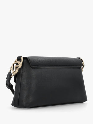 Black Pebbled Shoulder Bag