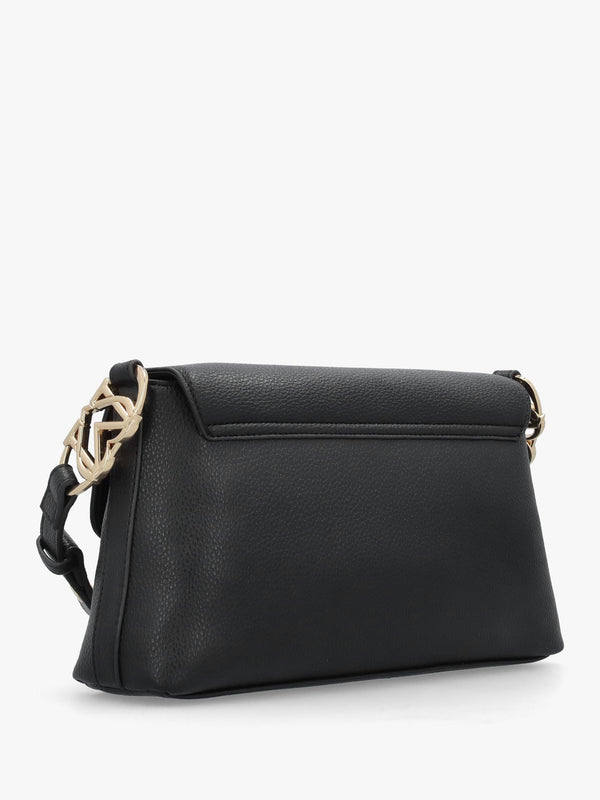 Black Pebbled Shoulder Bag