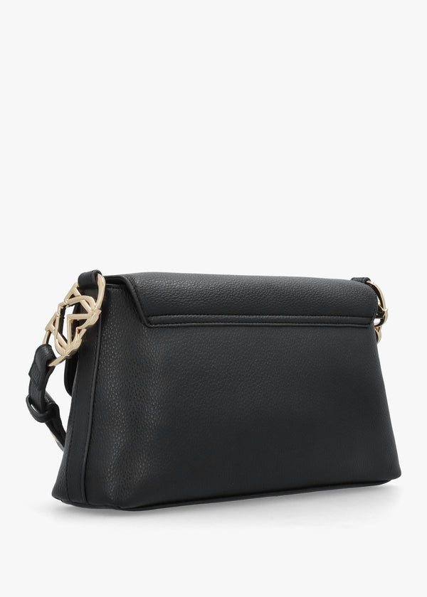 Black Pebbled Shoulder Bag