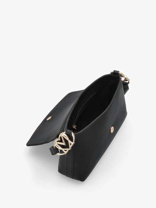 Love Moschino Black Pebbled Shoulder Bag