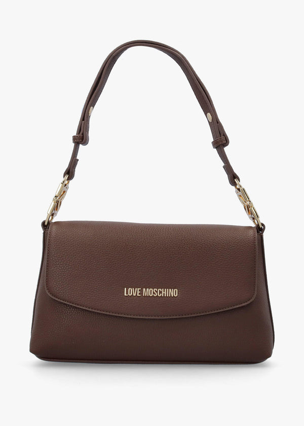 Brown Pebbled Shoulder Bag