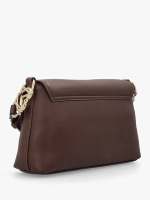 Brown Pebbled Shoulder Bag