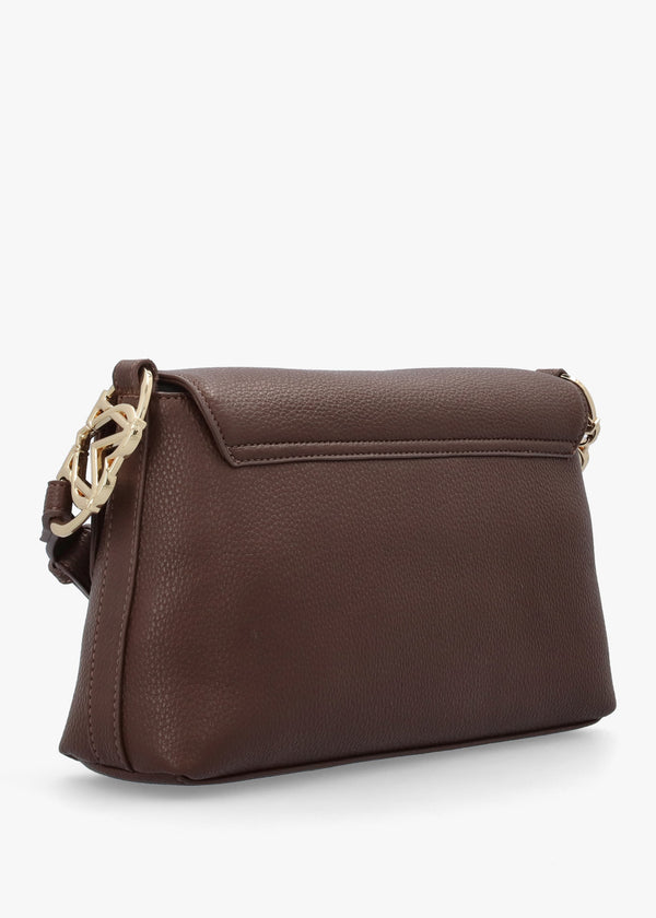 Brown Pebbled Shoulder Bag