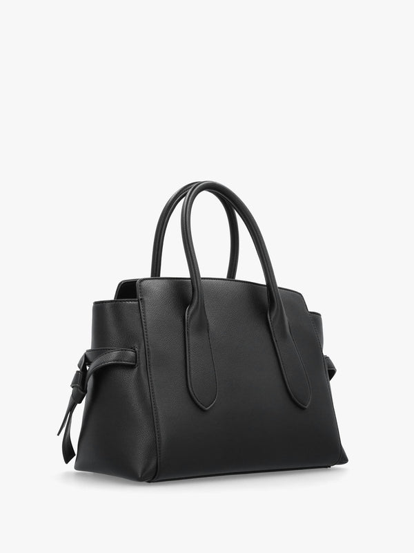 Love Moschino Black Heart Logo Charm Day Bag