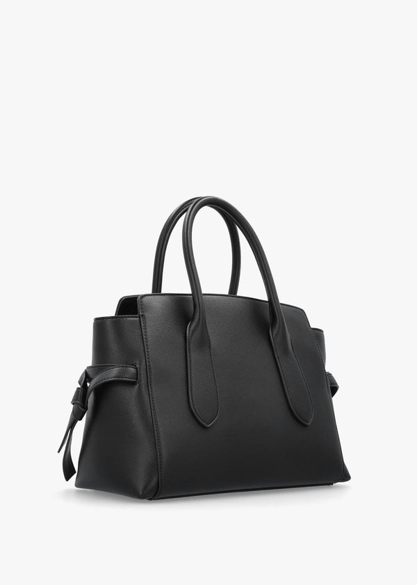 Love Moschino Black Heart Logo Charm Day Bag