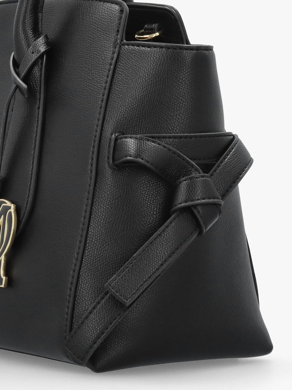 Love Moschino Black Heart Logo Charm Day Bag