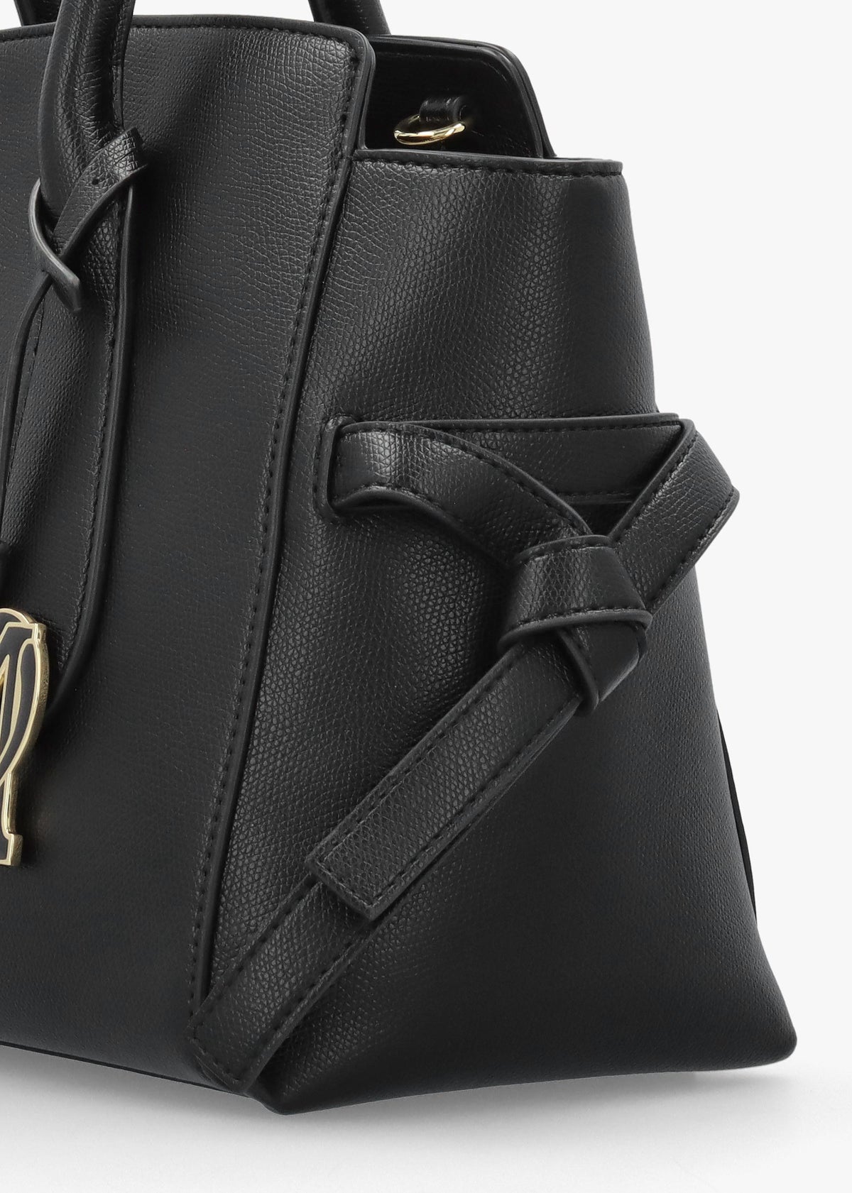 Love Moschino Black Heart Logo Charm Day Bag