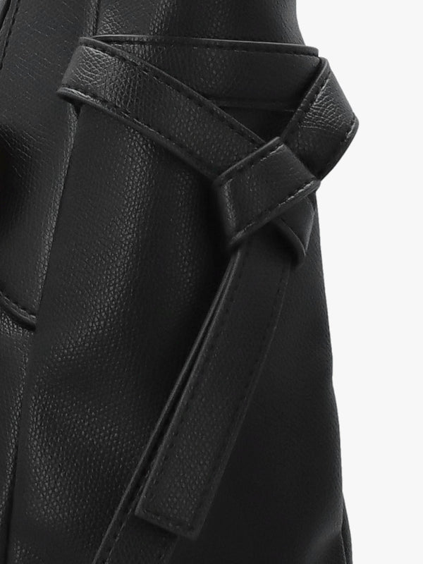 Love Moschino Black Logo Charm Shopper Bag