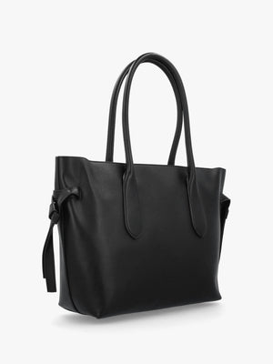 Love Moschino Black Logo Charm Tote Bag
