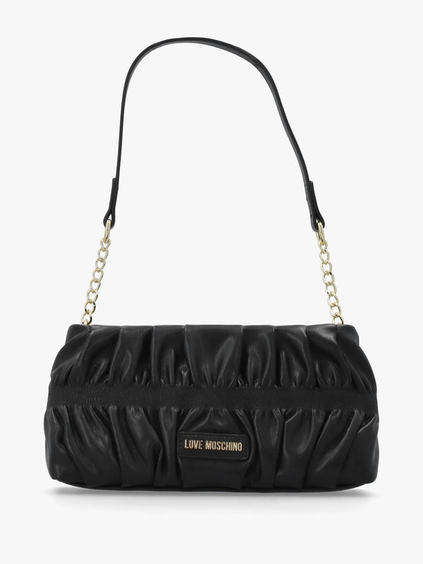 Black Cinched Shoulder Bag
