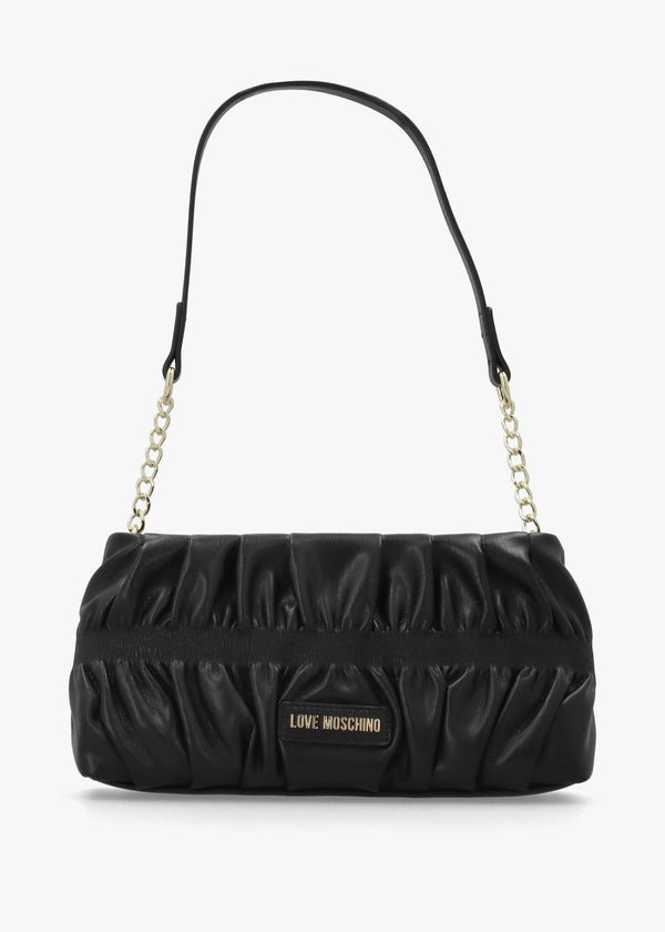 Black Cinched Shoulder Bag
