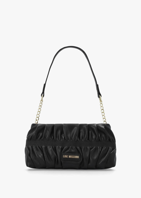 Love Moschino Black Cinched Shoulder Bag