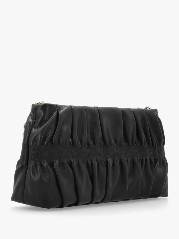 Black Cinched Shoulder Bag