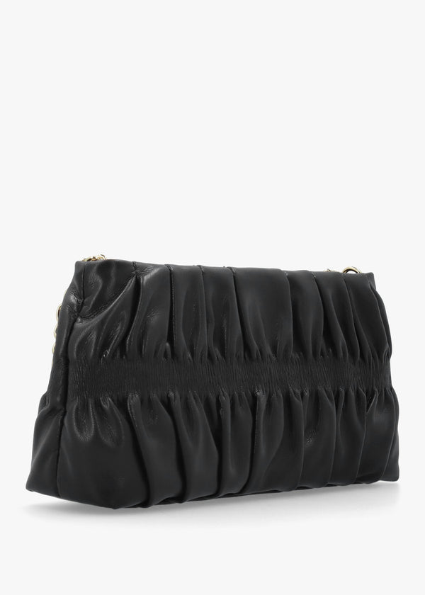 Black Cinched Shoulder Bag