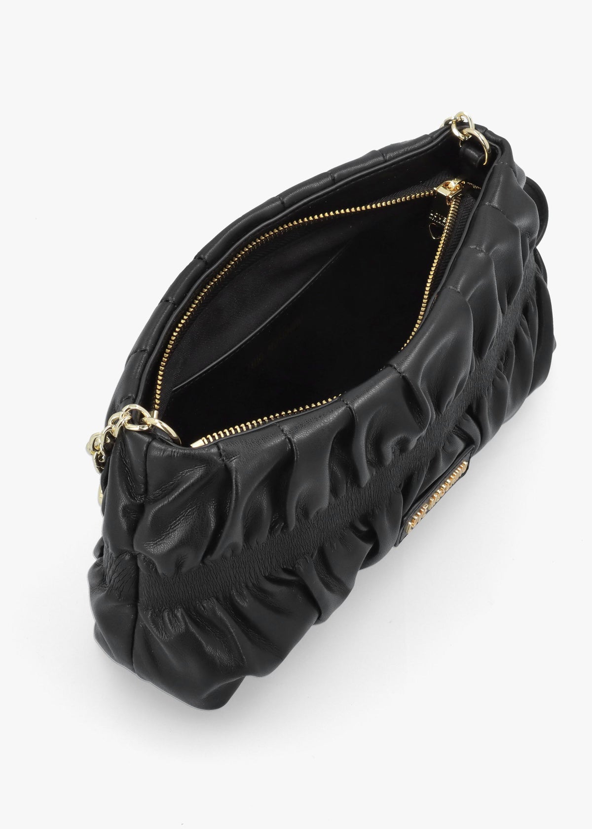 Black Cinched Shoulder Bag