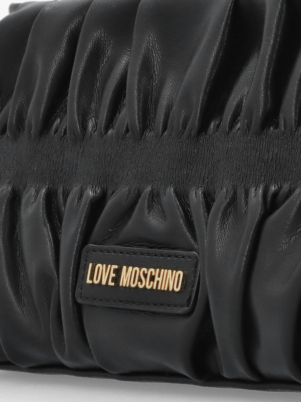 Black Cinched Shoulder Bag