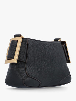 Black Buckle Shoulder Bag