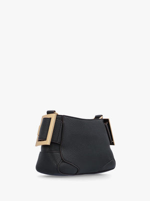 Love Moschino Black Buckle Shoulder Bag