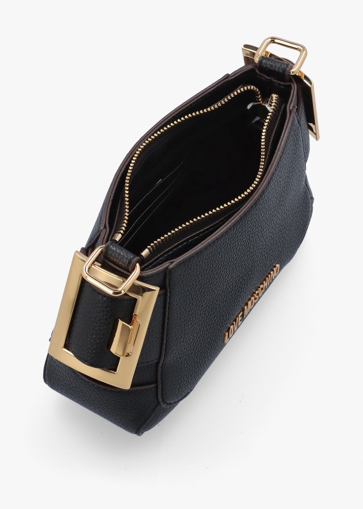 Black Buckle Shoulder Bag