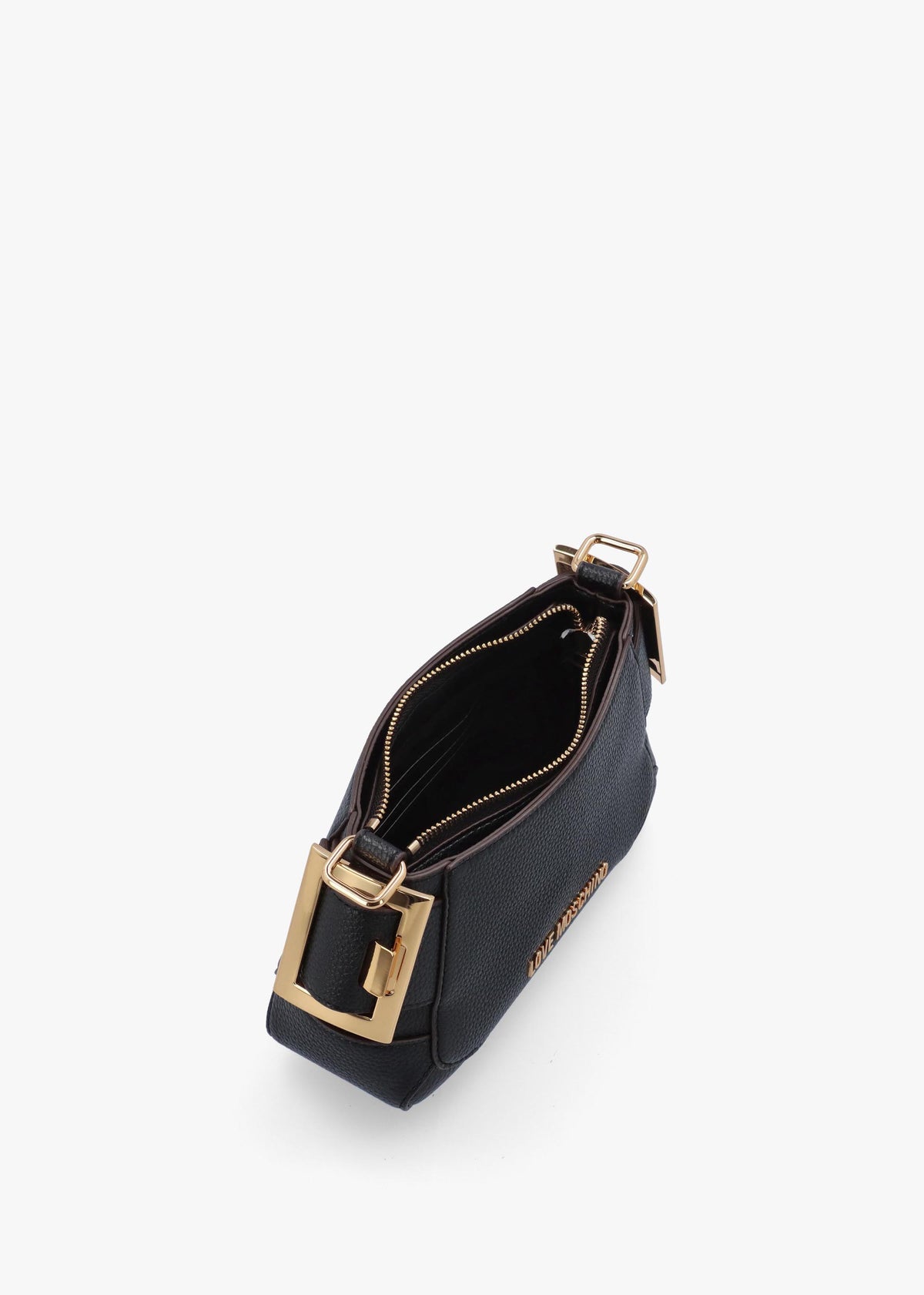 Love Moschino Black Buckle Shoulder Bag