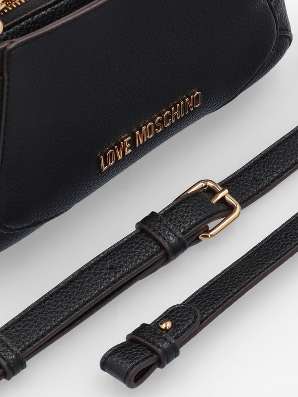 Black Buckle Shoulder Bag