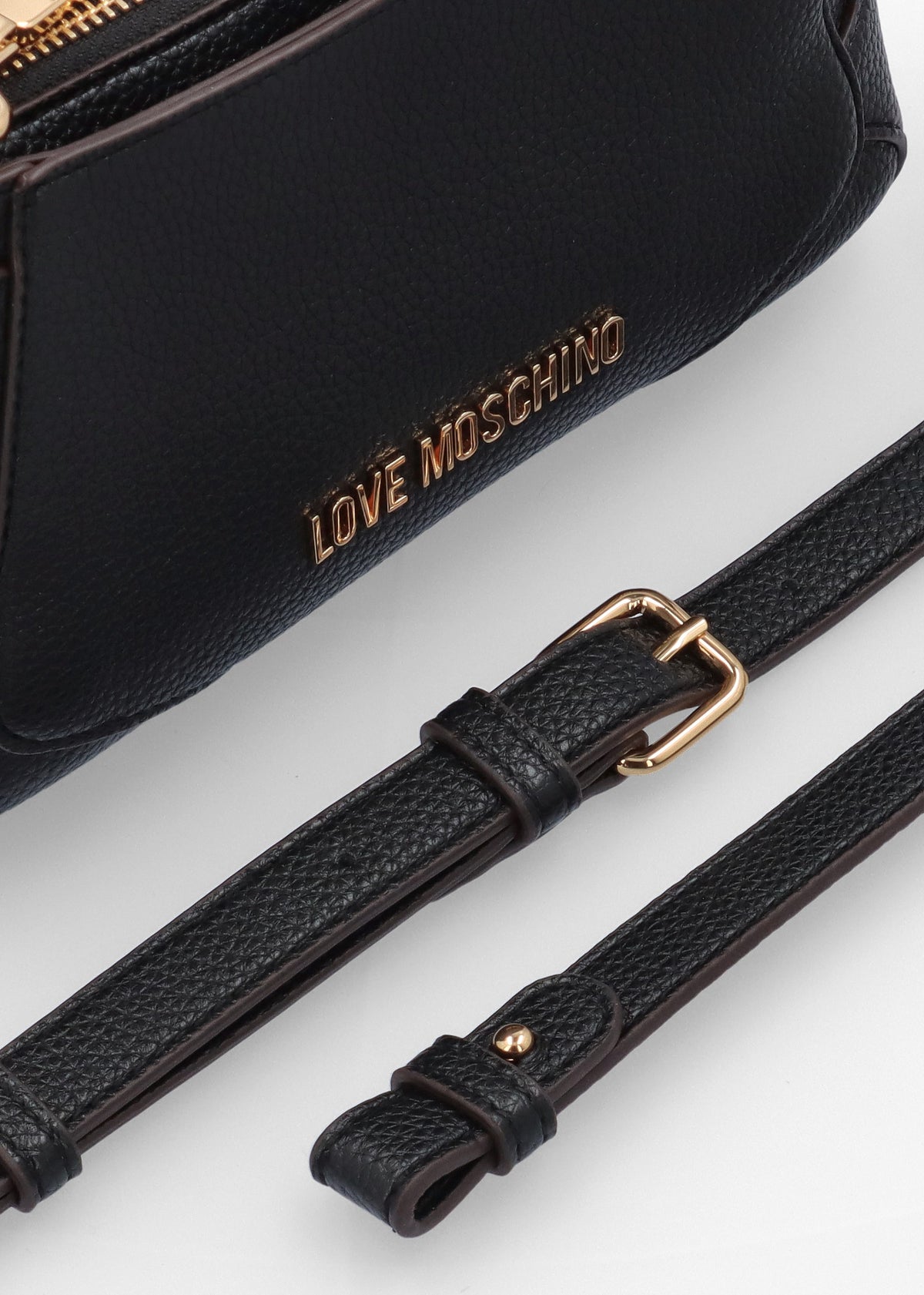 Black Buckle Shoulder Bag