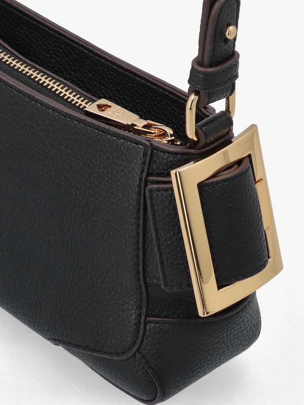 Love Moschino Black Buckle Shoulder Bag