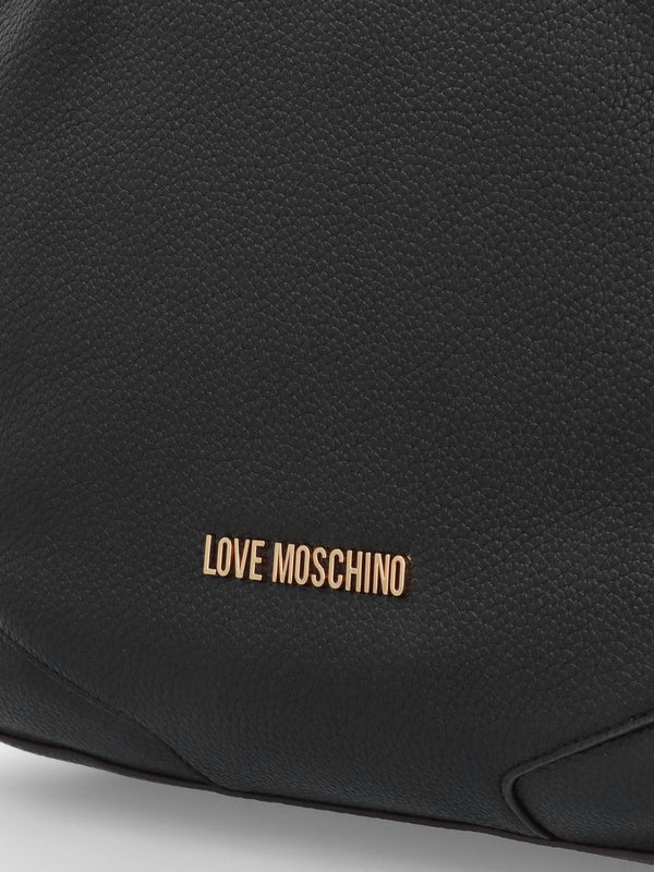 Love Moschino Black Bucket Shopper Bag