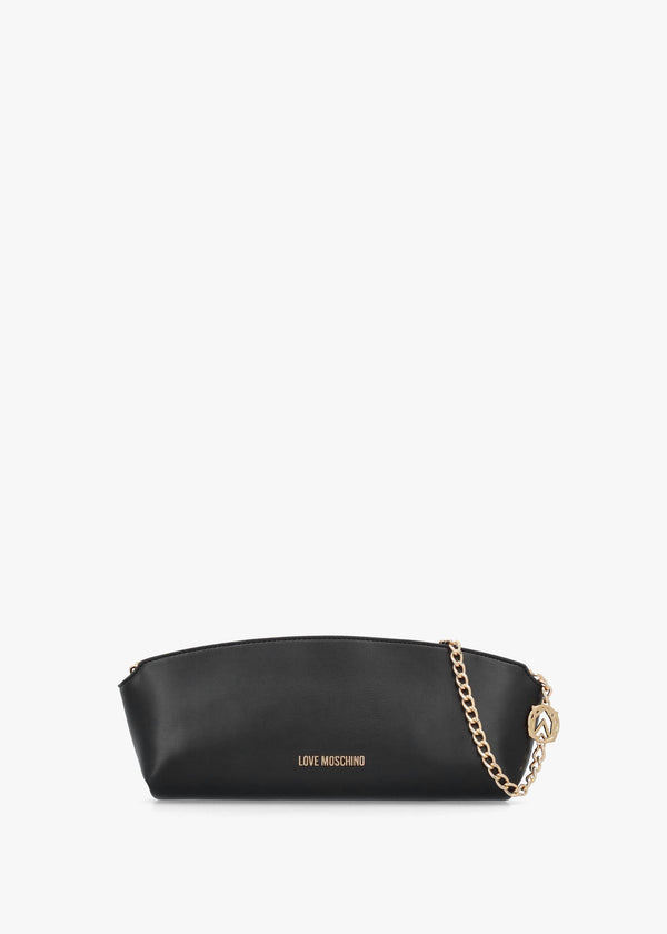 Love Moschino Black East West Shoulder Bag