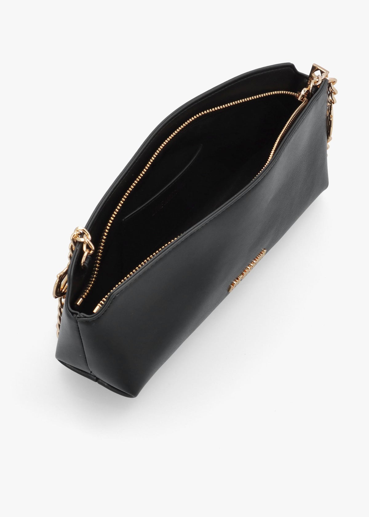 Black East West Shoulder Bag