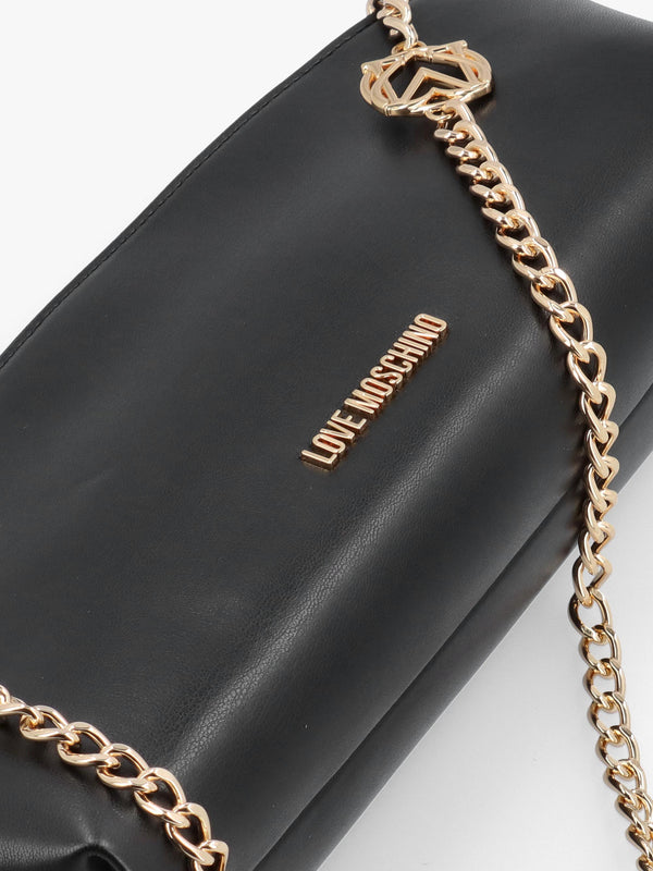Black East West Shoulder Bag