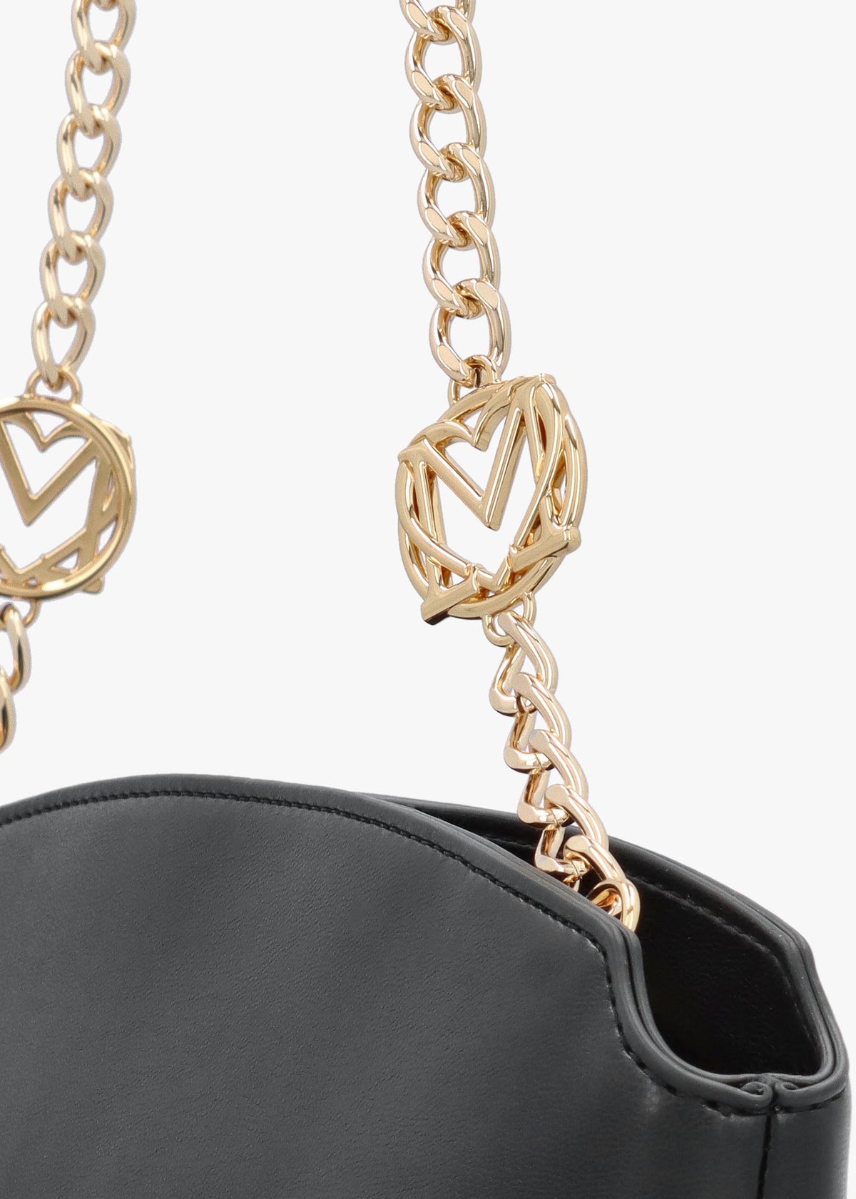 Love Moschino Black East West Shoulder Bag