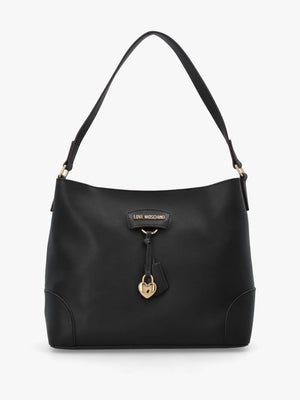Black Recycled Leather Shopper Bag