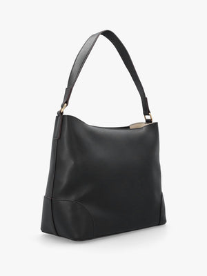Love Moschino Black Recycled Leather Shopper Bag