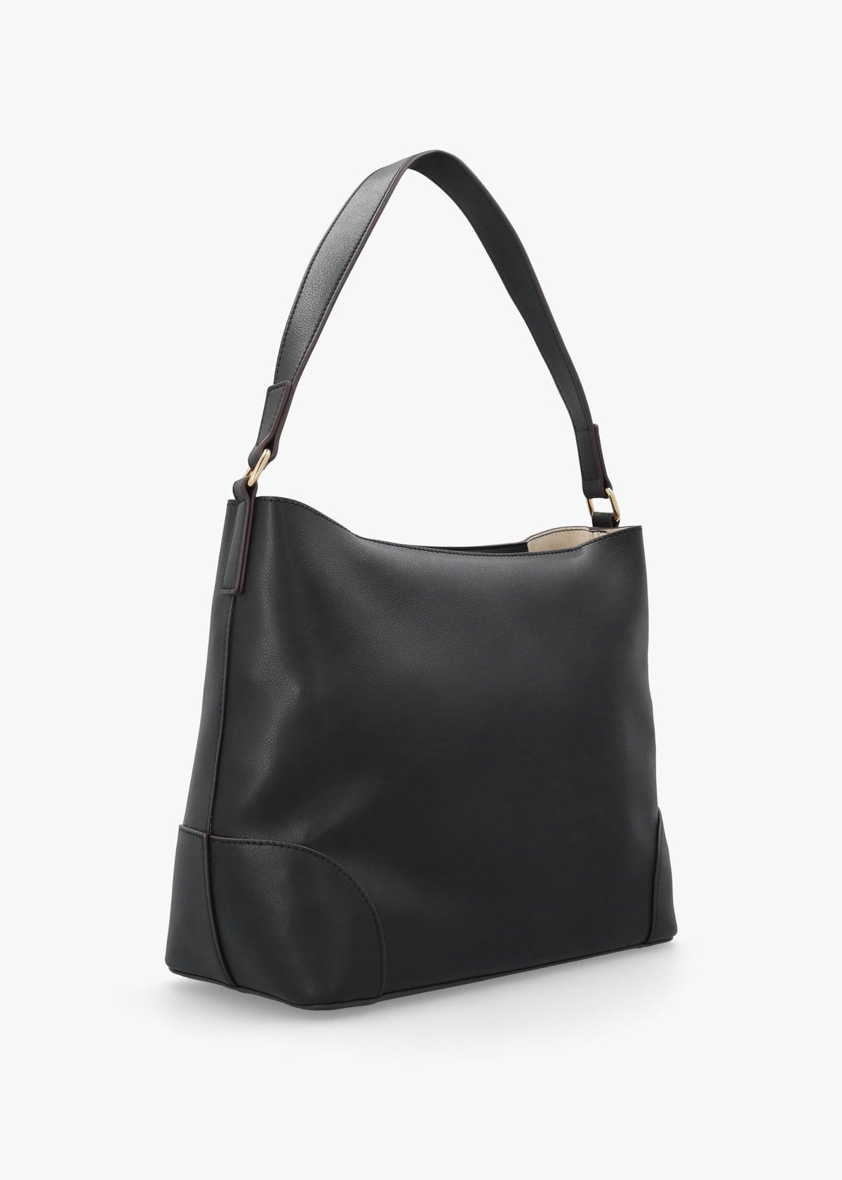 Love Moschino Black Recycled Leather Shopper Bag