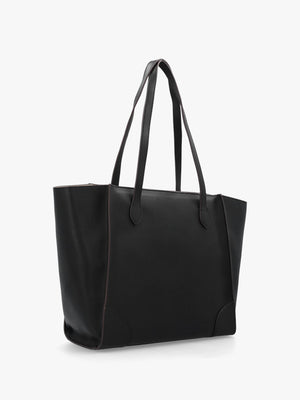 Love Moschino Black Recycled Leather Hobo Bag