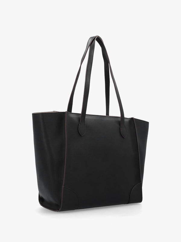 Love Moschino Black Recycled Leather Hobo Bag