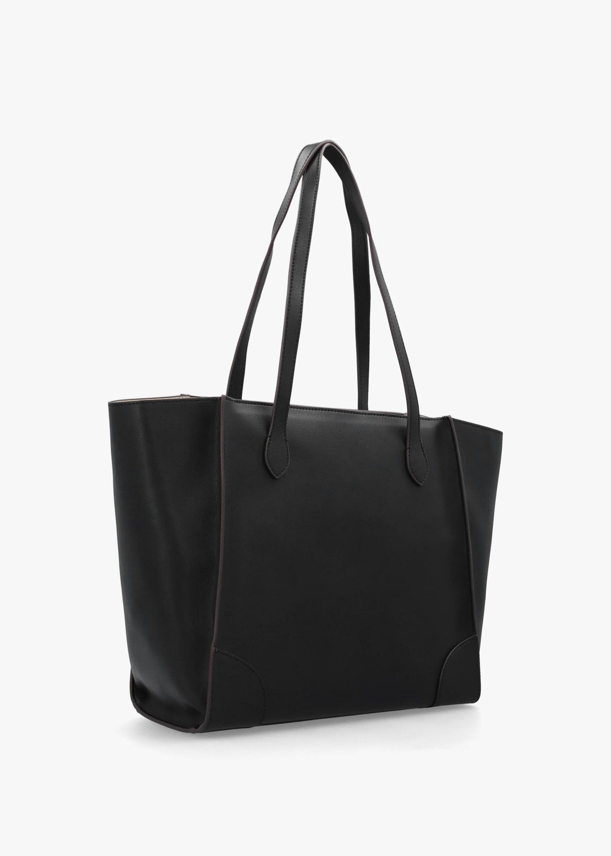 Love Moschino Black Recycled Leather Hobo Bag