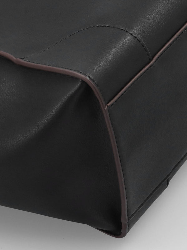 Love Moschino Black Recycled Leather Hobo Bag
