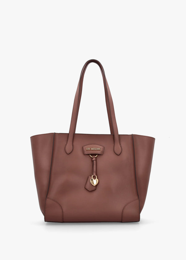Love Moschino Tan Recycled Leather Hobo Bag