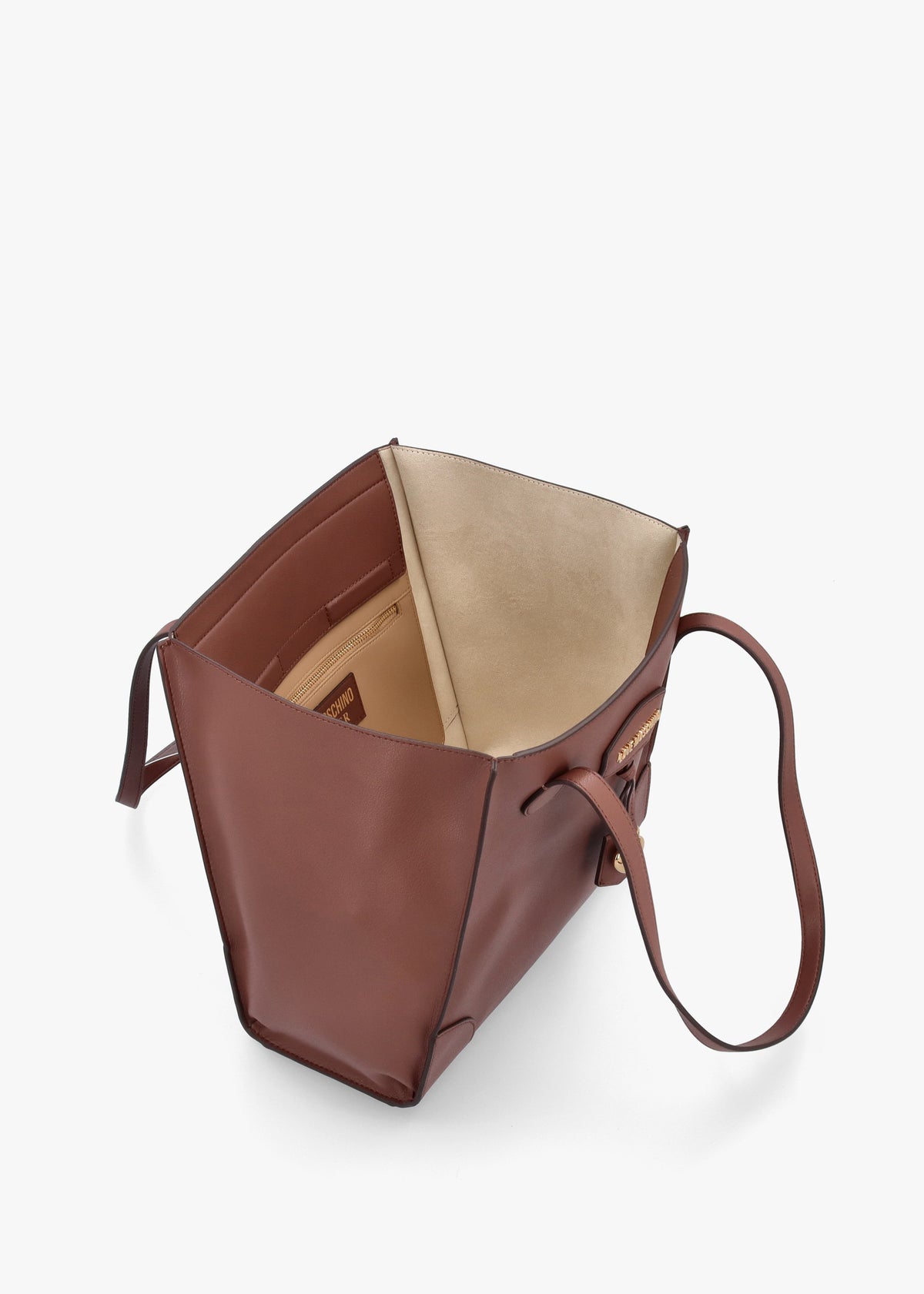 Love Moschino Tan Recycled Leather Hobo Bag
